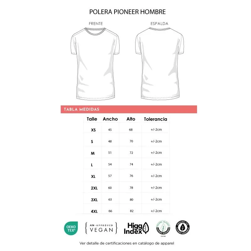 Ropa y Accesorios | Polera Hombre Pioneer con logo | Regalos Corporativos Personalizados