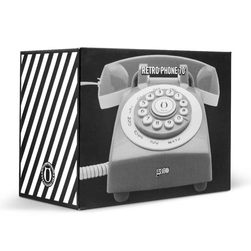 Escritorio y Oficina | Teléfono Retro Phone 70' con logo | Regalos Corporativos Personalizados