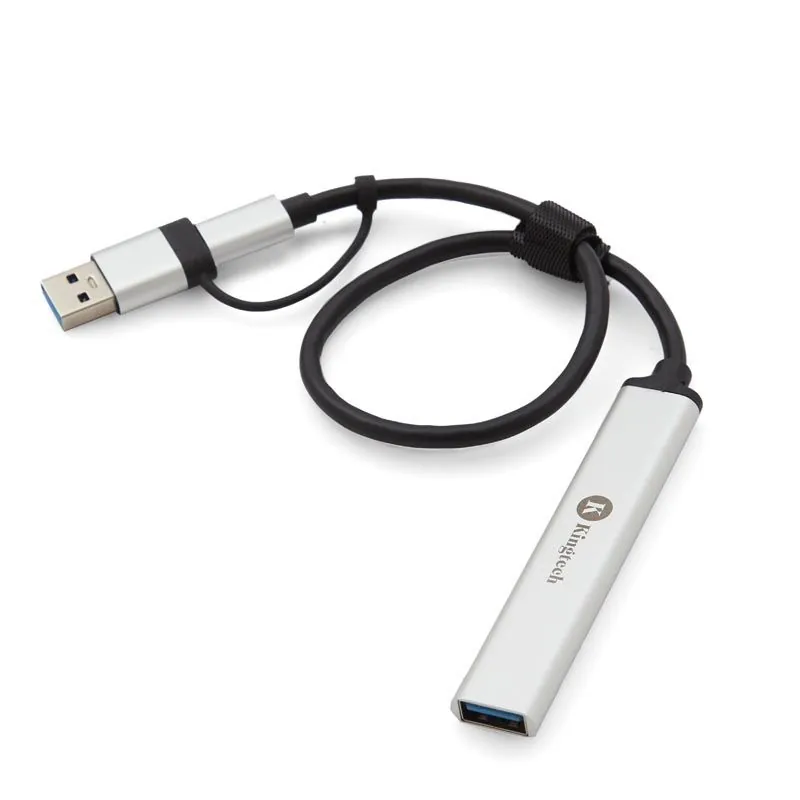 Adaptadores y Cargadores Personalizados | Hub USB-C Slim con logo | Regalos Corporativos Personalizados