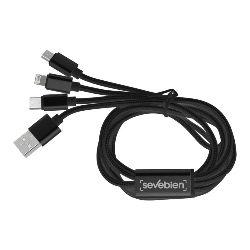 Adaptadores y Cargadores Personalizados | Cable con Adaptador Madison con logo | Regalos Corporativos Personalizados